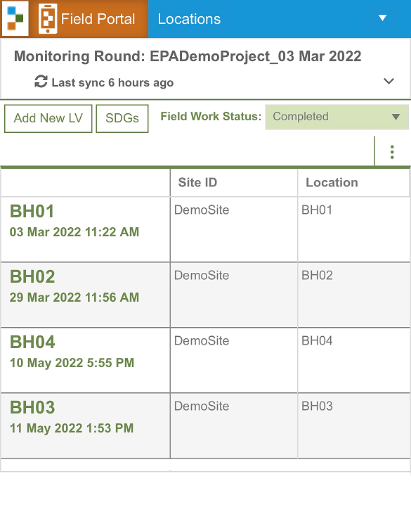 Field Portal and Field App - ESdat Knowledge Base